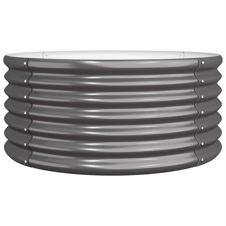 Vidaxl plantenbak 80x80x36 cm gegalvaniseerd staal antracietkleurig