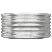Vidaxl plantenbak 80x80x36 cm gegalvaniseerd staal zilverkleurig - afbeelding 3