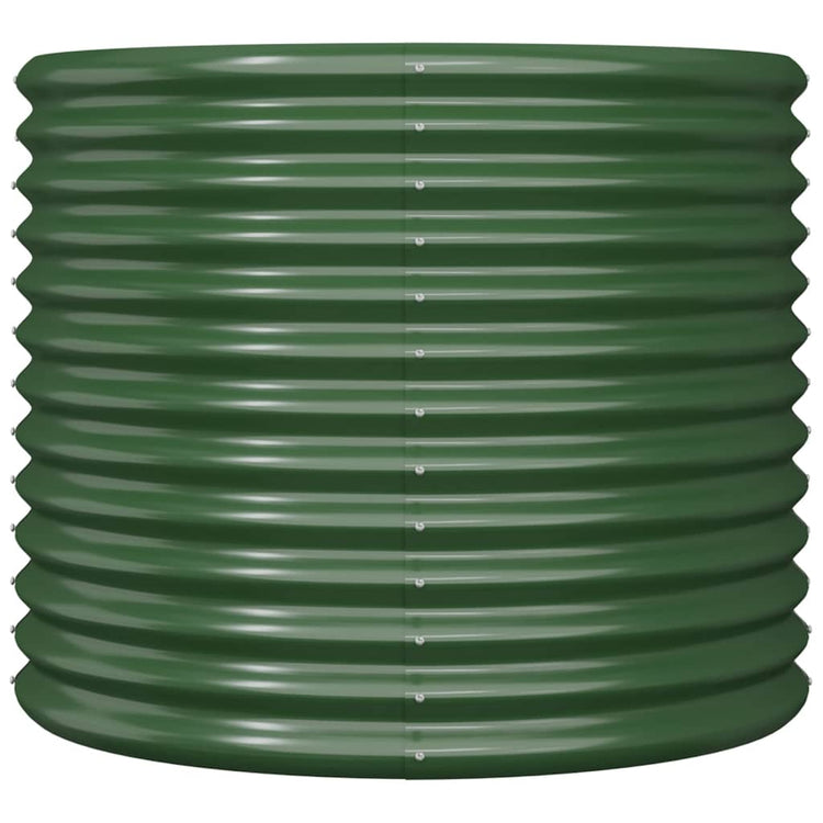 Vidaxl plantenbak 80x80x68 cm gegalvaniseerd staal groen