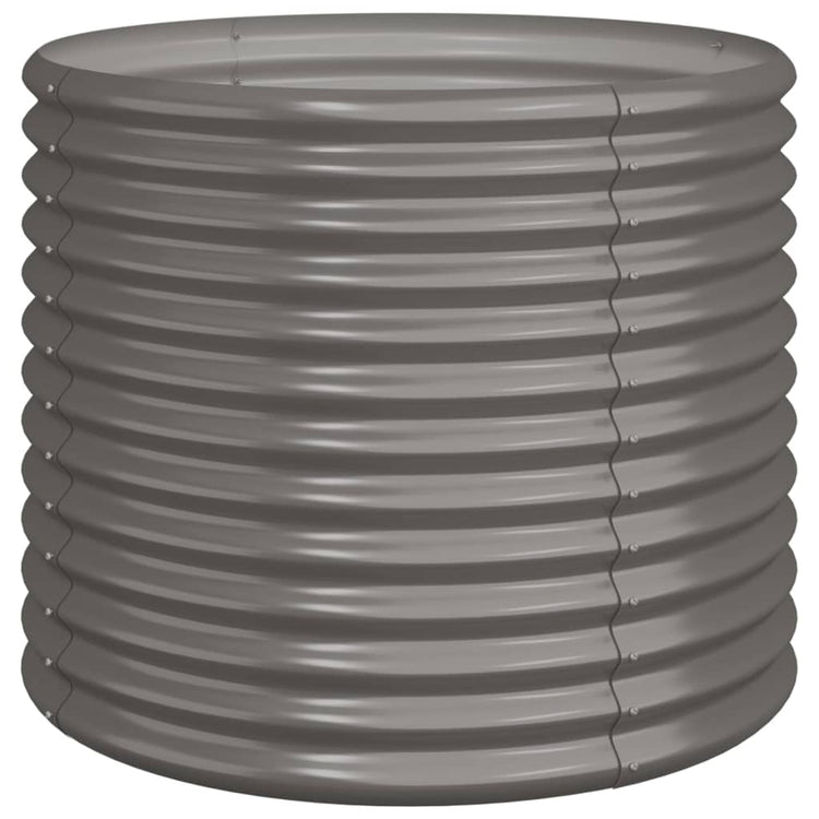 Vidaxl plantenbak 80x80x68 cm gegalvaniseerd staal grijs
