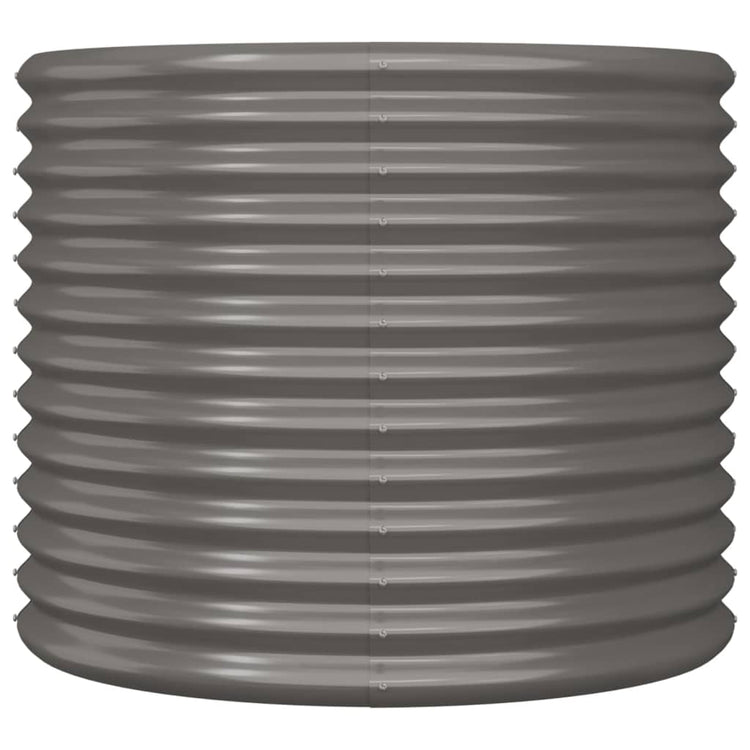 Vidaxl plantenbak 80x80x68 cm gegalvaniseerd staal grijs