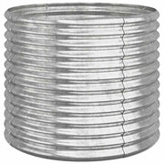 Vidaxl plantenbak 80x80x68 cm gegalvaniseerd staal zilverkleurig - afbeelding 2
