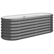 Vidaxl plantenbak 114x40x36 cm gegalvaniseerd staal antracietkleurig - afbeelding 2