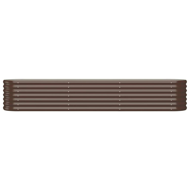 Vidaxl plantenbak 224x40x36 cm gegalvaniseerd staal bruin