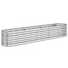 Vidaxl plantenbak 224x40x36 cm gegalvaniseerd staal zilverkleurig