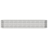Vidaxl plantenbak 224x40x36 cm gegalvaniseerd staal zilverkleurig