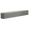 Vidaxl plantenbak 260x40x36 cm gegalvaniseerd staal grijs