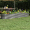 Vidaxl plantenbak 260x40x36 cm gegalvaniseerd staal grijs