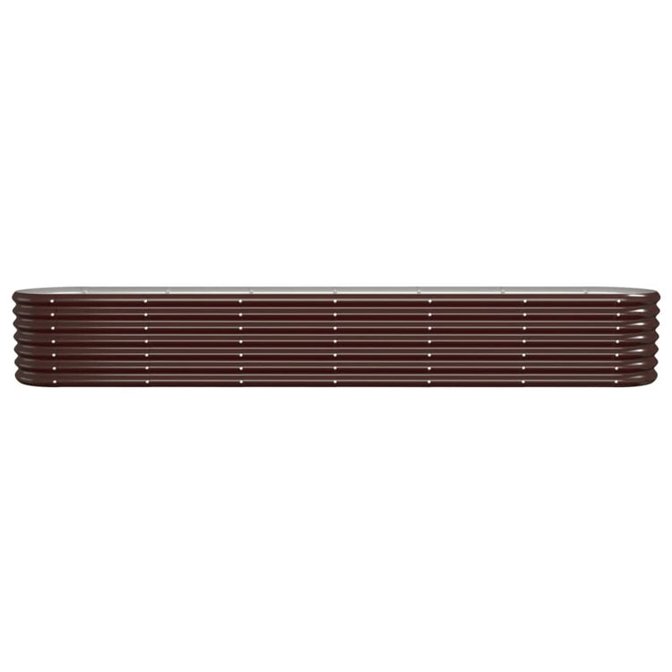 Vidaxl plantenbak 260x40x36 cm gegalvaniseerd staal bruin