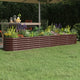 Vidaxl plantenbak 260x40x36 cm gegalvaniseerd staal bruin