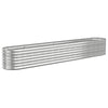 Vidaxl plantenbak 260x40x36 cm gegalvaniseerd staal zilverkleurig