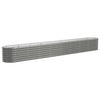 Vidaxl plantenbak 332x40x36 cm gegalvaniseerd staal grijs