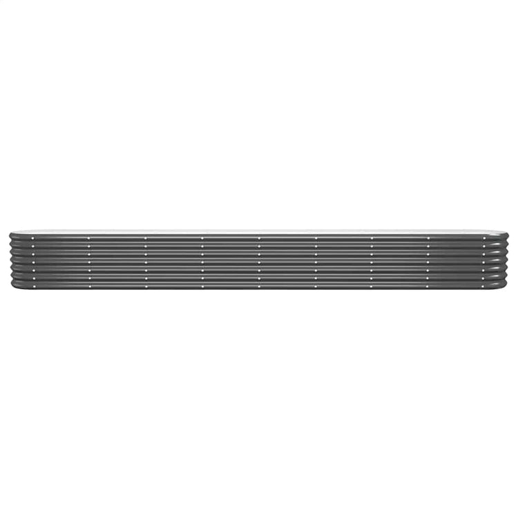 Vidaxl plantenbak 332x40x36 cm gegalvaniseerd staal antracietkleurig