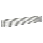Vidaxl plantenbak 332x40x36 cm gegalvaniseerd staal zilverkleurig - afbeelding 2