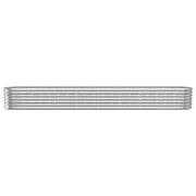 Vidaxl plantenbak 332x40x36 cm gegalvaniseerd staal zilverkleurig - afbeelding 3