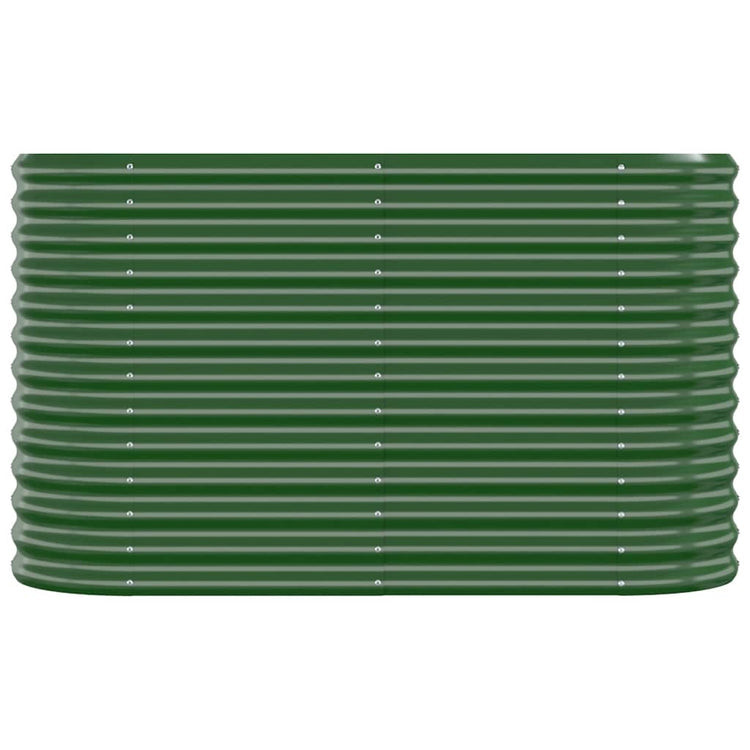 Vidaxl plantenbak 114x40x68 cm gegalvaniseerd staal groen