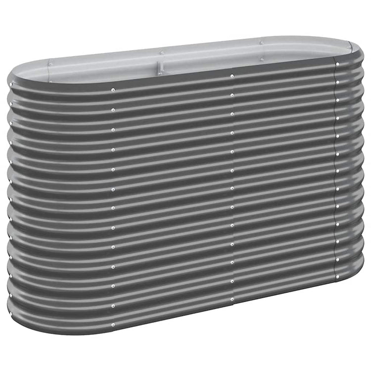 Vidaxl plantenbak 114x40x68 cm gegalvaniseerd staal antracietkleurig
