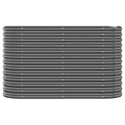 Vidaxl plantenbak 114x40x68 cm gegalvaniseerd staal antracietkleurig - afbeelding 3