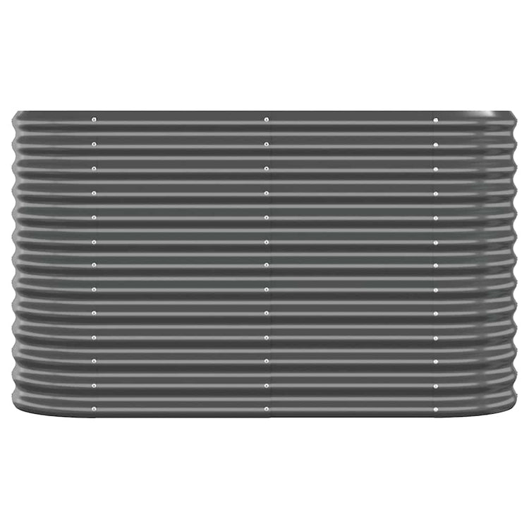 Vidaxl plantenbak 114x40x68 cm gegalvaniseerd staal antracietkleurig