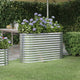 Vidaxl plantenbak 114x40x68 cm gegalvaniseerd staal zilverkleurig