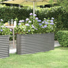 Vidaxl plantenbak 152x40x68 cm gegalvaniseerd staal grijs