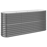 Vidaxl plantenbak 152x40x68 cm gegalvaniseerd staal antracietkleurig - afbeelding 2