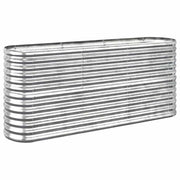 Vidaxl plantenbak 152x40x68 cm gegalvaniseerd staal zilverkleurig - afbeelding 2