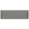 Vidaxl plantenbak 224x40x68 cm gegalvaniseerd staal grijs