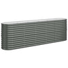 Vidaxl plantenbak 224x40x68 cm gegalvaniseerd staal antracietkleurig