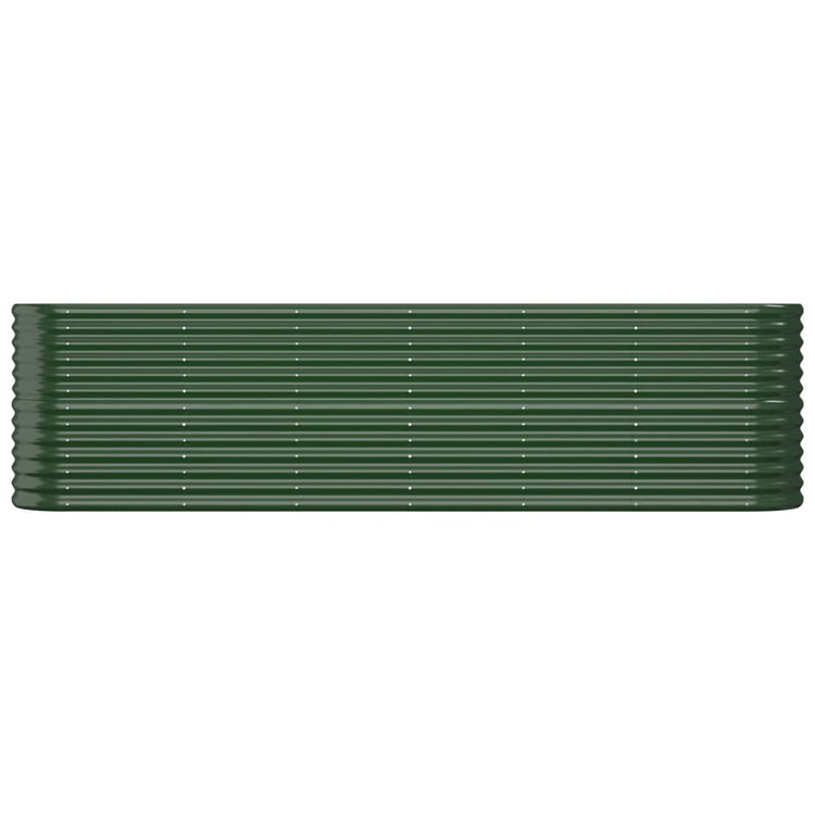 Vidaxl plantenbak 260x40x68 cm gegalvaniseerd staal groen