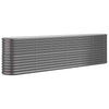 Vidaxl plantenbak 260x40x68 cm gegalvaniseerd staal antracietkleurig