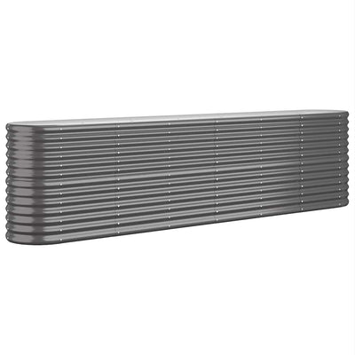 Vidaxl plantenbak 260x40x68 cm gegalvaniseerd staal antracietkleurig