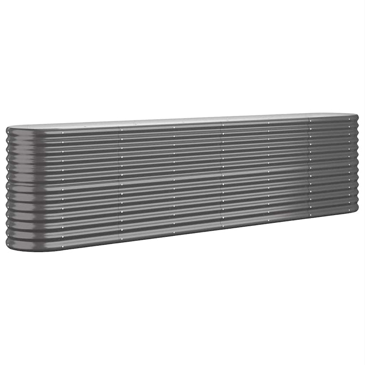 Vidaxl plantenbak 260x40x68 cm gegalvaniseerd staal antracietkleurig
