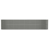 Vidaxl plantenbak 332x40x68 cm gegalvaniseerd staal grijs