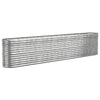 Vidaxl plantenbak 332x40x68 cm gegalvaniseerd staal zilverkleurig