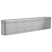 Vidaxl plantenbak 332x40x68 cm gegalvaniseerd staal zilverkleurig - afbeelding 2