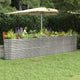 Vidaxl plantenbak 332x40x68 cm gegalvaniseerd staal zilverkleurig