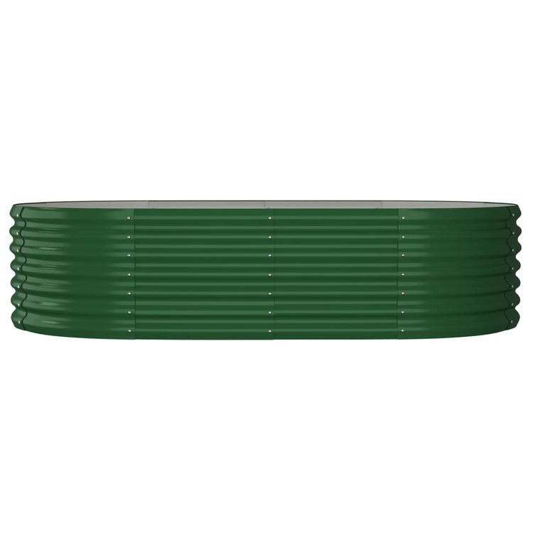 Vidaxl plantenbak 152x80x36 cm gegalvaniseerd staal groen