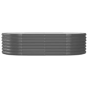 Vidaxl plantenbak 152x80x36 cm gegalvaniseerd staal antracietkleurig - afbeelding 3