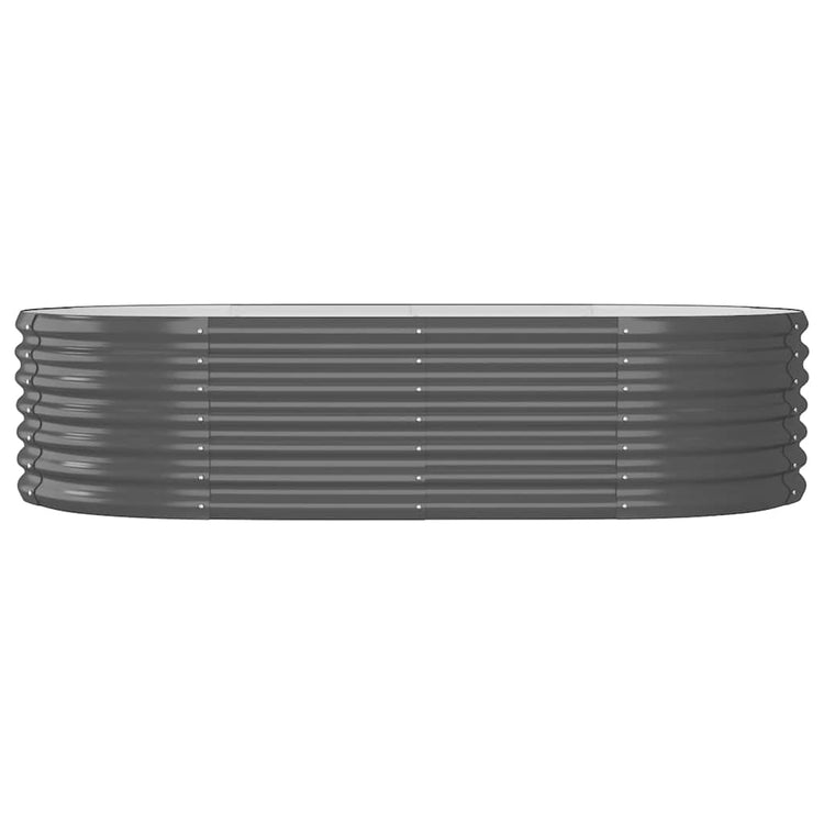 Vidaxl plantenbak 152x80x36 cm gegalvaniseerd staal antracietkleurig