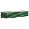 Vidaxl plantenbak 224x80x36 cm gegalvaniseerd staal groen