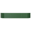 Vidaxl plantenbak 224x80x36 cm gegalvaniseerd staal groen