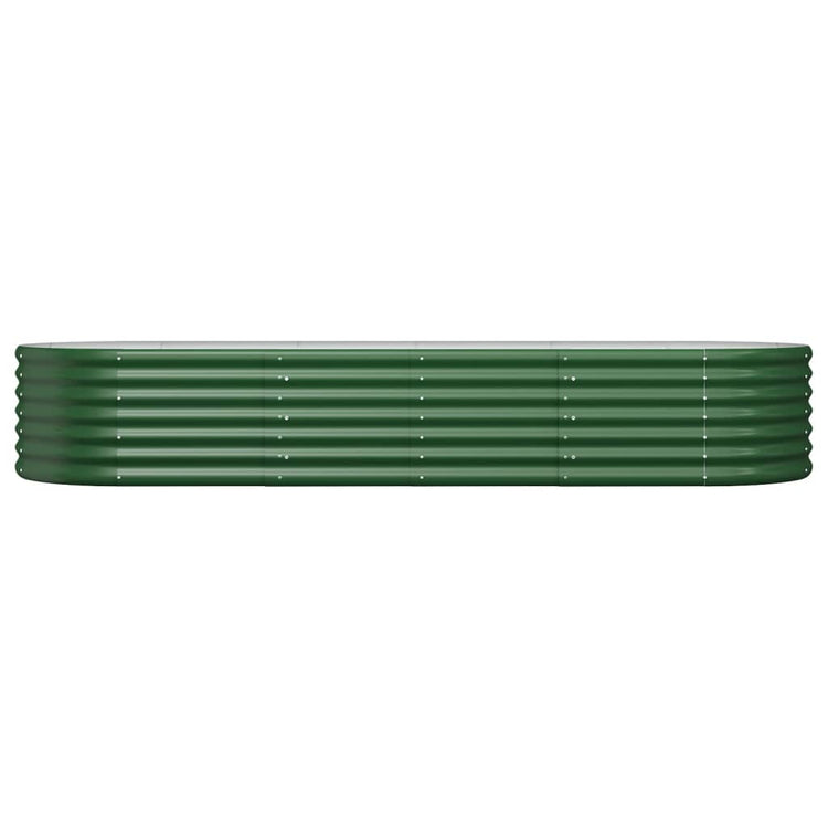 Vidaxl plantenbak 224x80x36 cm gegalvaniseerd staal groen
