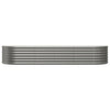 Vidaxl plantenbak 224x80x36 cm gegalvaniseerd staal grijs