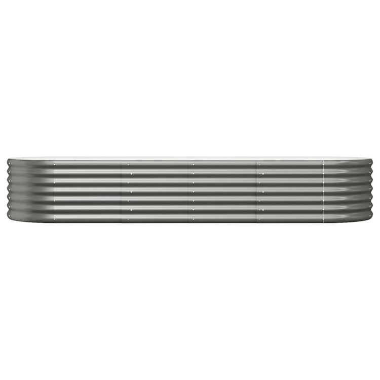 Vidaxl plantenbak 224x80x36 cm gegalvaniseerd staal grijs