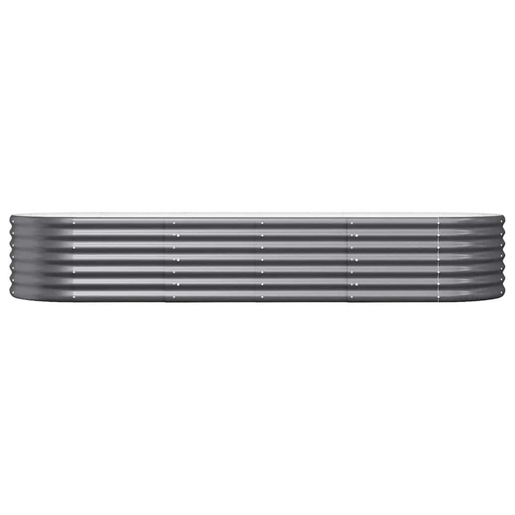 Vidaxl plantenbak 224x80x36 cm gegalvaniseerd staal antracietkleurig