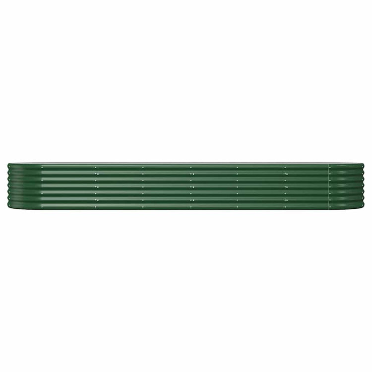 Vidaxl plantenbak 296x80x36 cm gegalvaniseerd staal groen