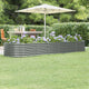 Vidaxl plantenbak 296x80x36 cm gegalvaniseerd staal grijs