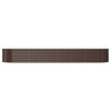 Vidaxl plantenbak 296x80x36 cm gegalvaniseerd staal bruin