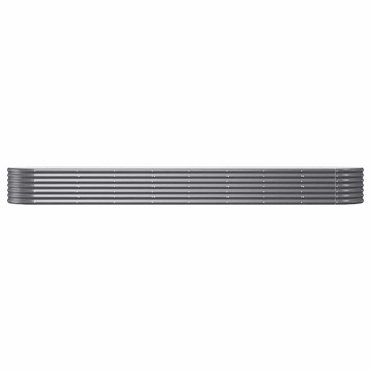 Vidaxl plantenbak 368x80x36 cm gegalvaniseerd staal antracietkleurig